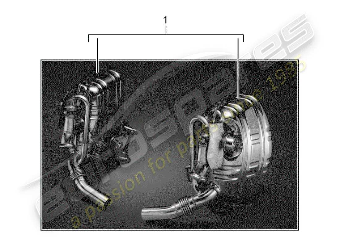 porsche tequipment catalogue (2010) exhaust system part diagram