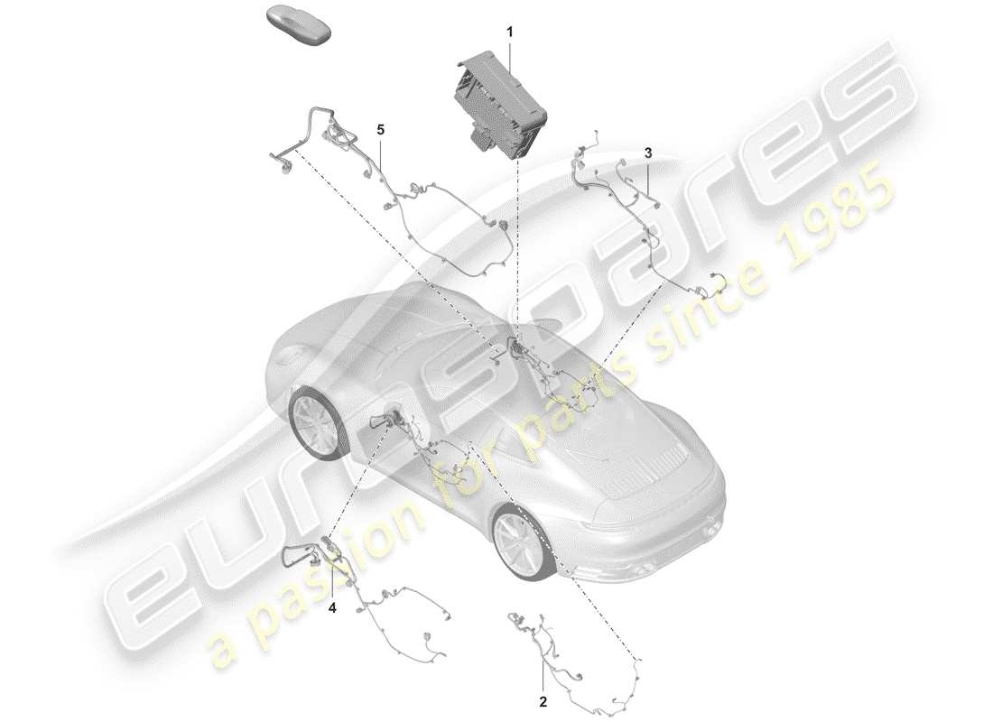 porsche 2020 doors part diagram