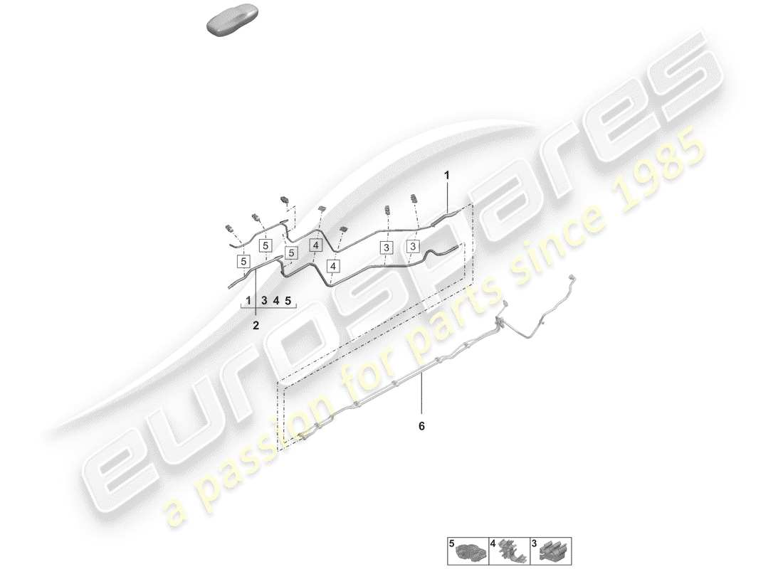 porsche 2020 fuel line part diagram