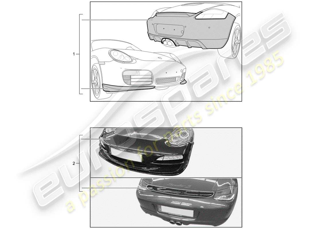 porsche tequipment catalogue (2003) aerokit part diagram