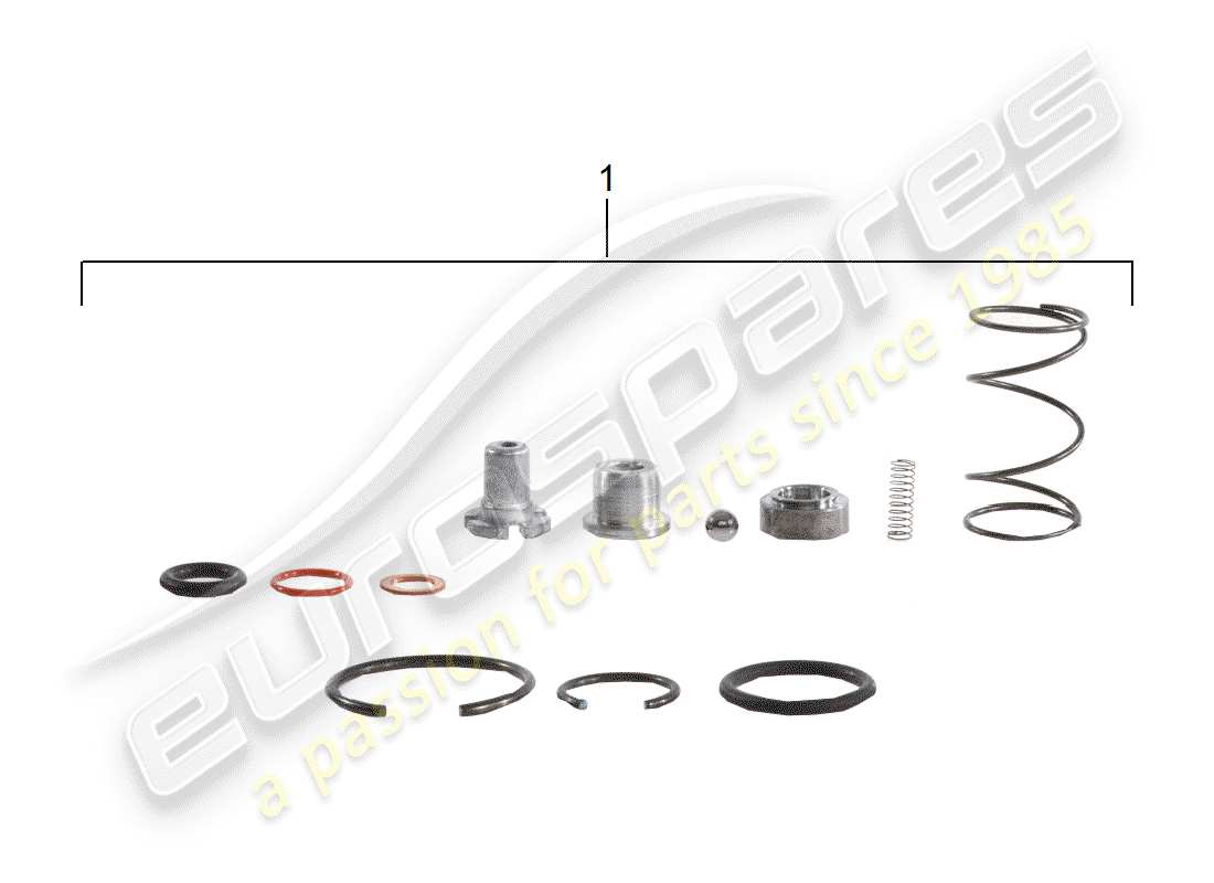 porsche 911 (1973) repair kit - for - tensioner - chain part diagram