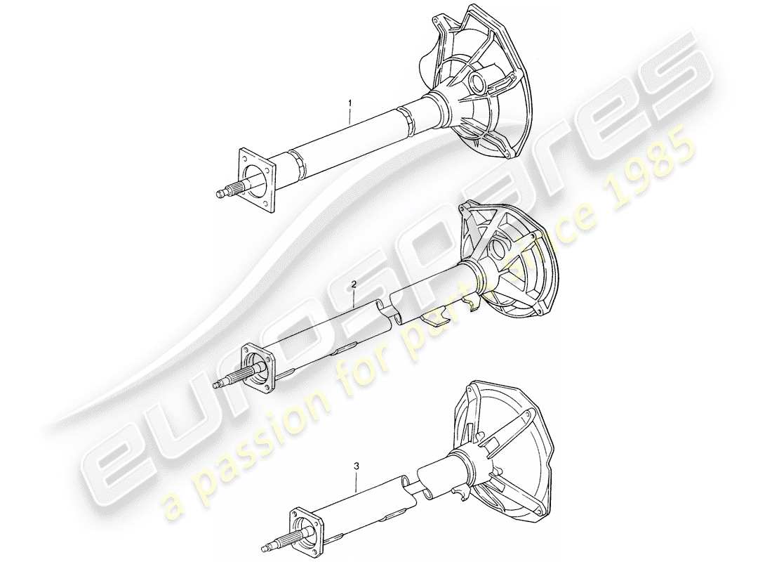 porsche replacement catalogue (2007) central tube part diagram