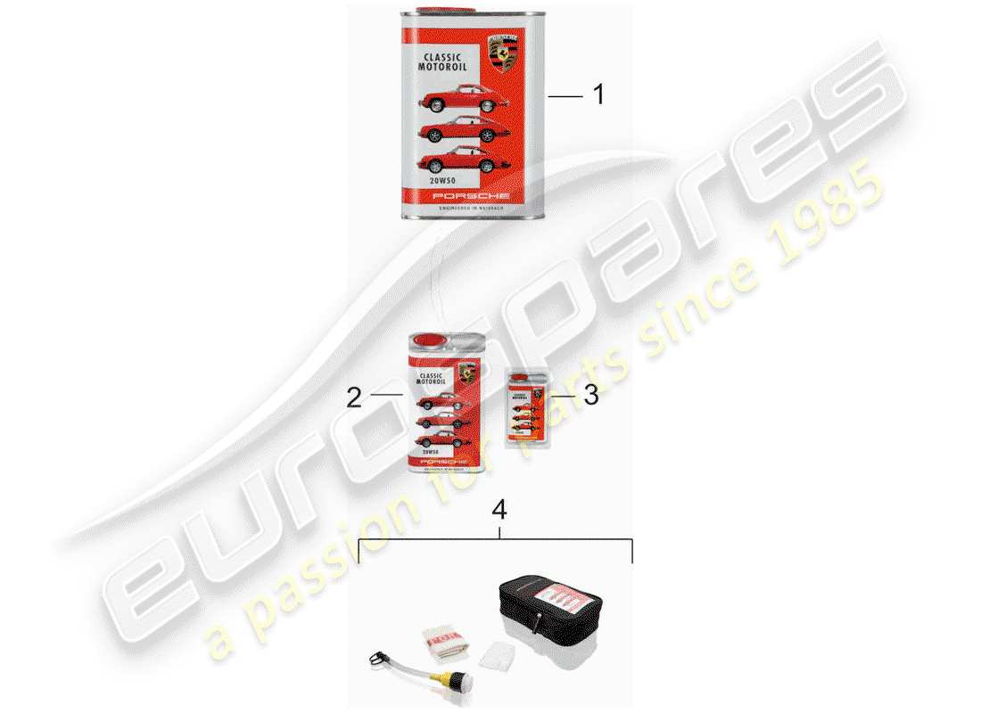 porsche 356/356a (1954) engine oil - porsche classic 20w50 part diagram