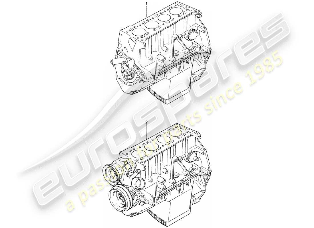 porsche replacement catalogue (2002) short engine part diagram