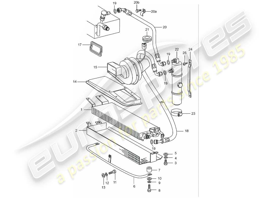 porsche 911 (1988) capacitor - lines - accessories and others part diagram