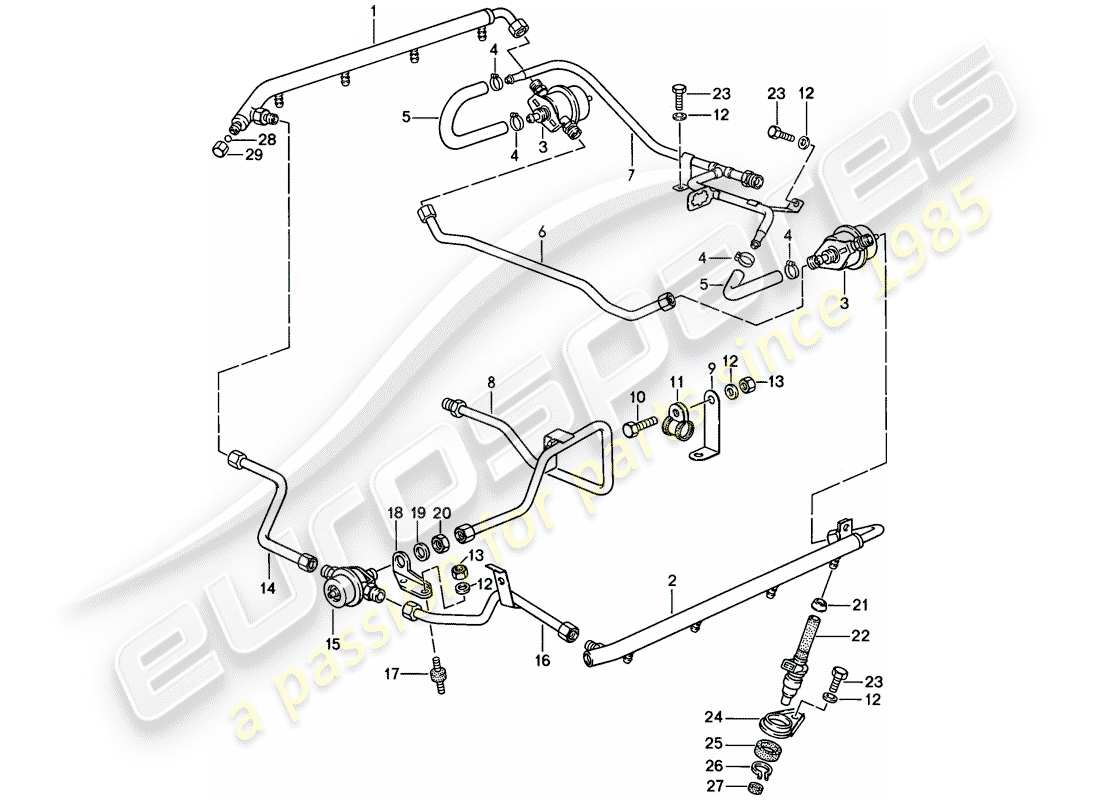 porsche 928 (1986) lh-jetronic - 3 - d - mj 1984>> part diagram