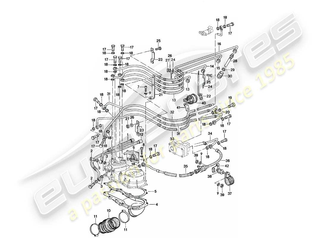 porsche 924 (1983) k-jetronic - 2 part diagram