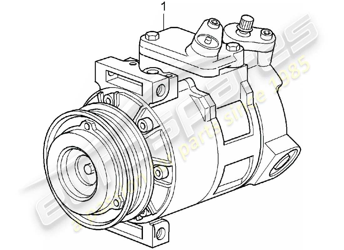 porsche replacement catalogue (2003) compressor part diagram