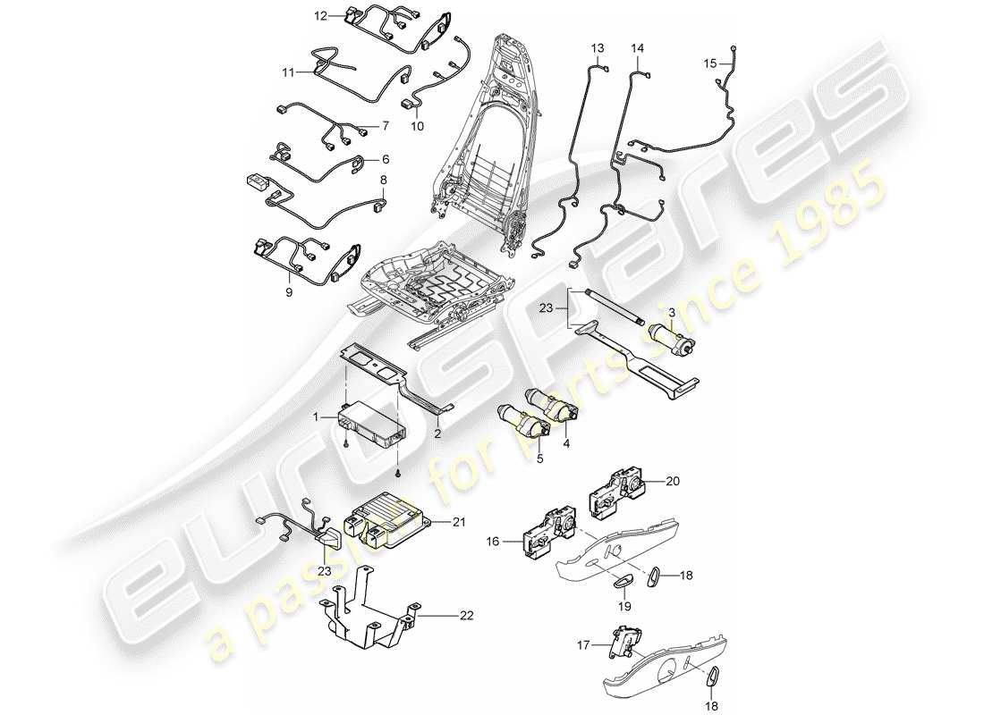 porsche 997 gen. 2 (2011) harness part diagram