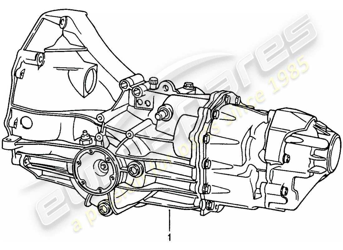 porsche replacement catalogue (1974) manual gearbox part diagram