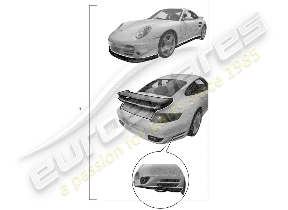 porsche tequipment catalogue (1987) aerokit part diagram