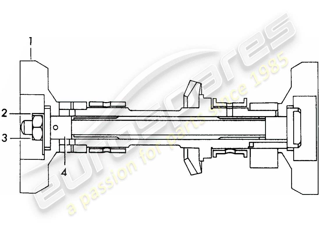 porsche 356b/356c (1962) flywheel weights - for - camshaft - intake part diagram