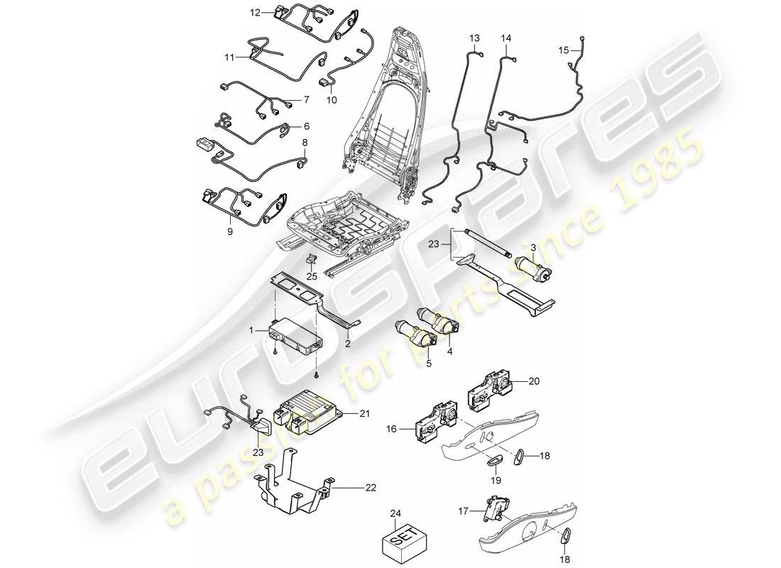 porsche cayman 987 (2011) wiring harnesses part diagram