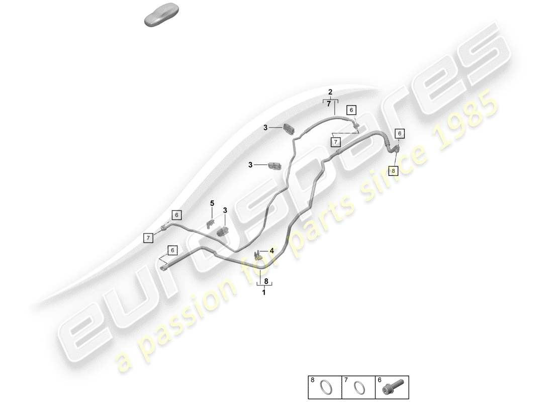 porsche boxster spyder (2020) air conditioner part diagram