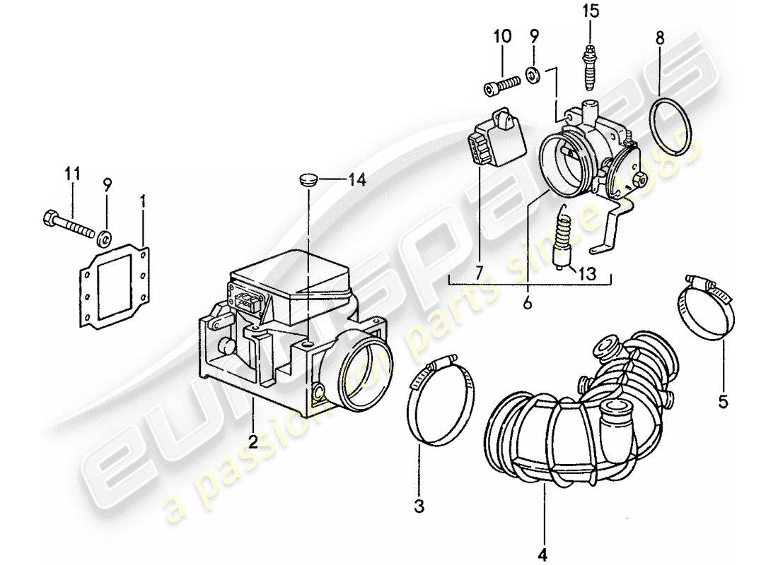 porsche 944 (1989) l-jetronic - 1 part diagram