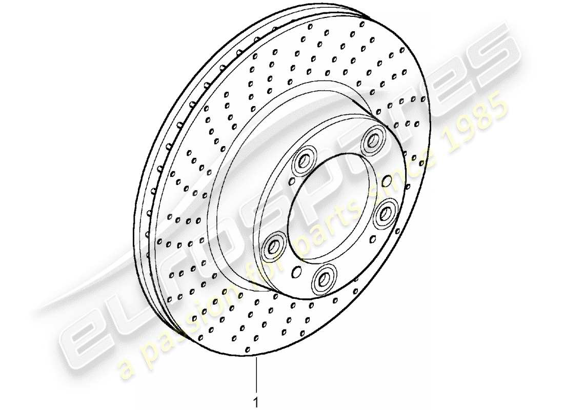 porsche replacement catalogue (1979) brake disc part diagram