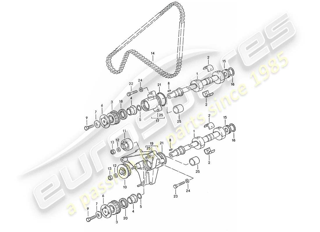 porsche 944 (1989) driving mechanism - shaft part diagram