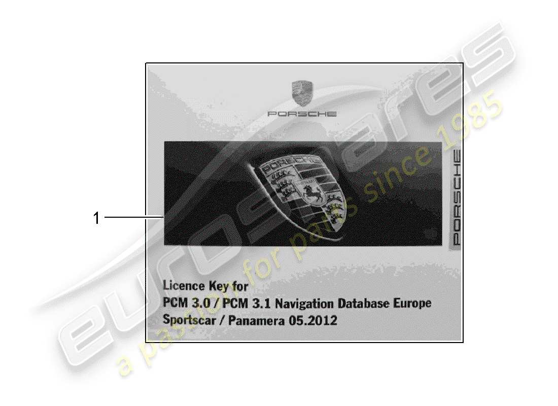 porsche tequipment catalogue (2006) release document for part diagram