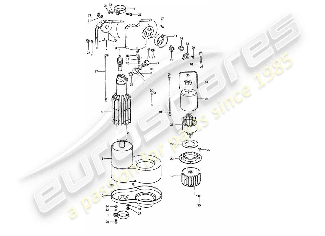 porsche 911 (1976) repair material - heater - d >> - mj 1976 part diagram