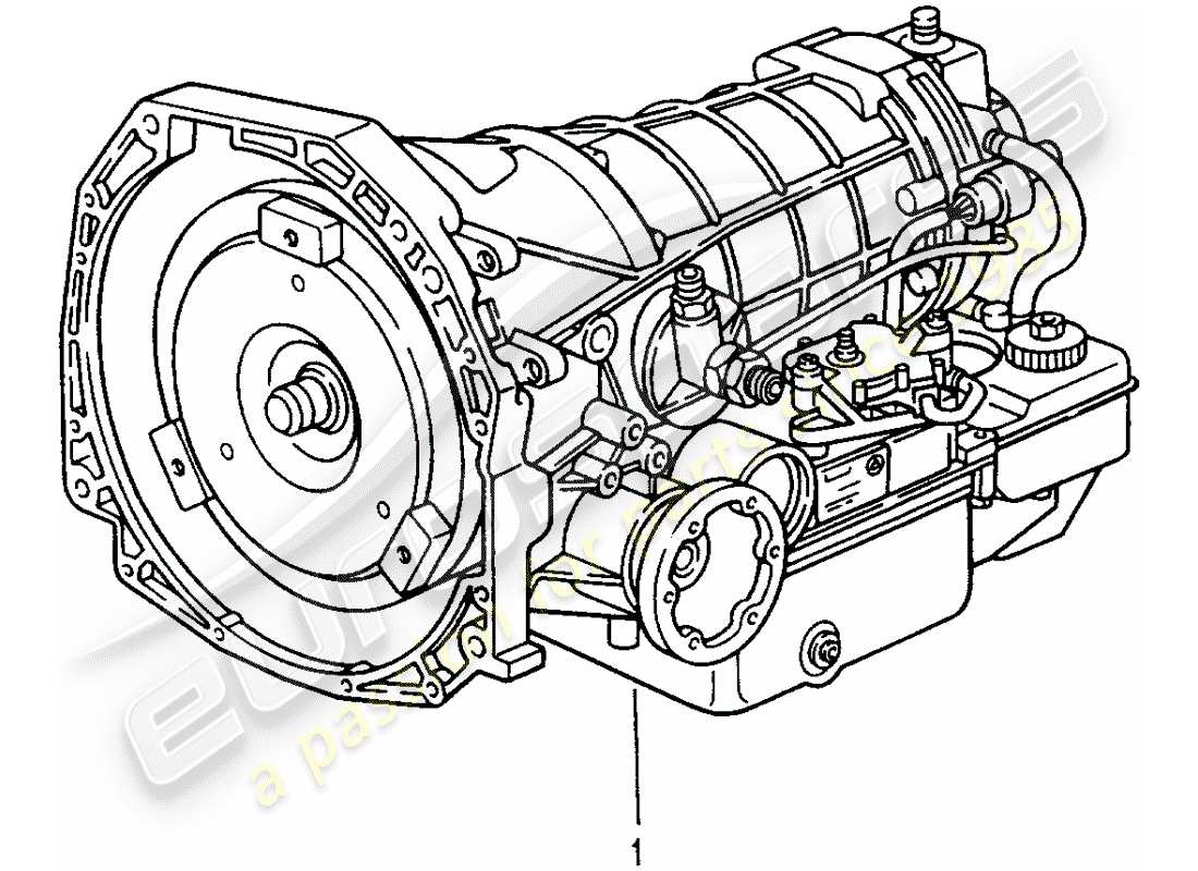 a part diagram from the porsche replacement catalogue (1977) parts catalogue