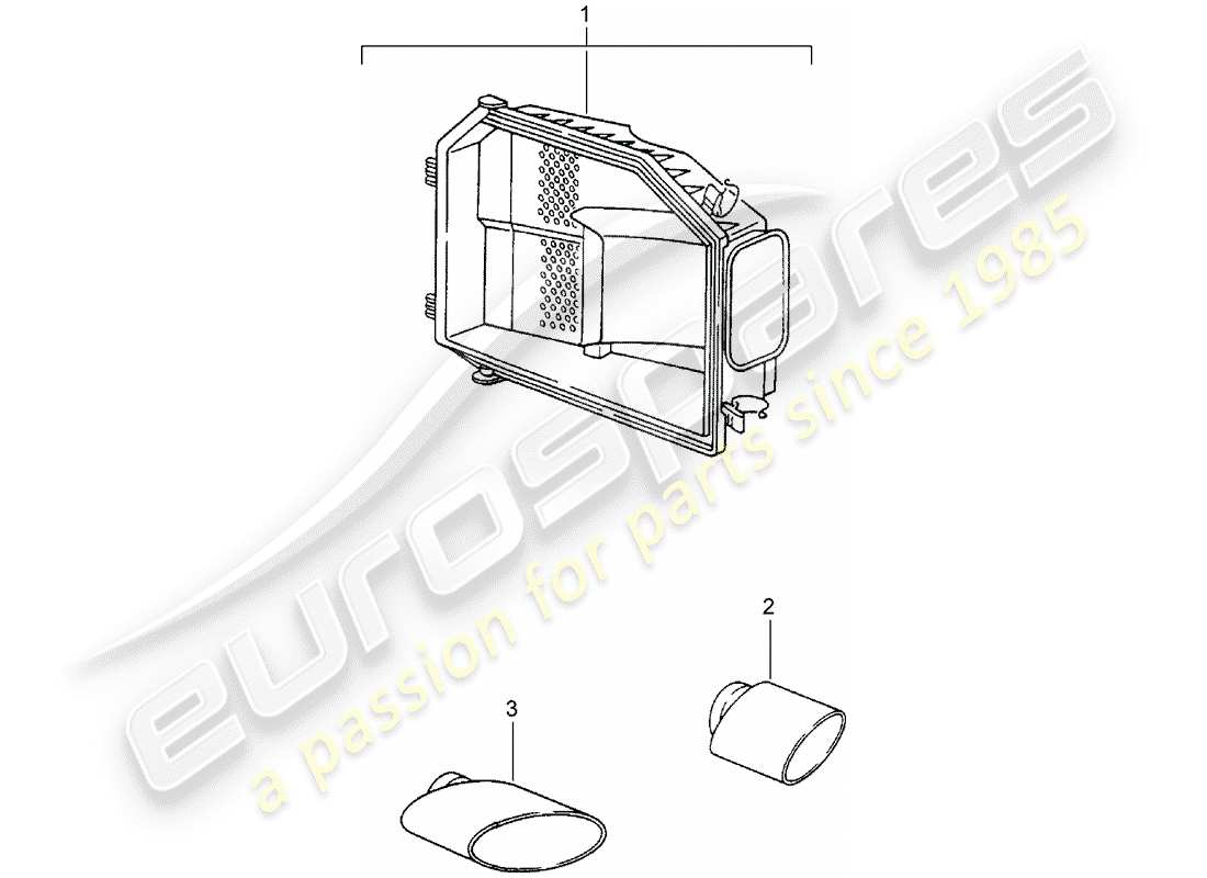 porsche tequipment catalogue (1991) exh.optic sound package part diagram