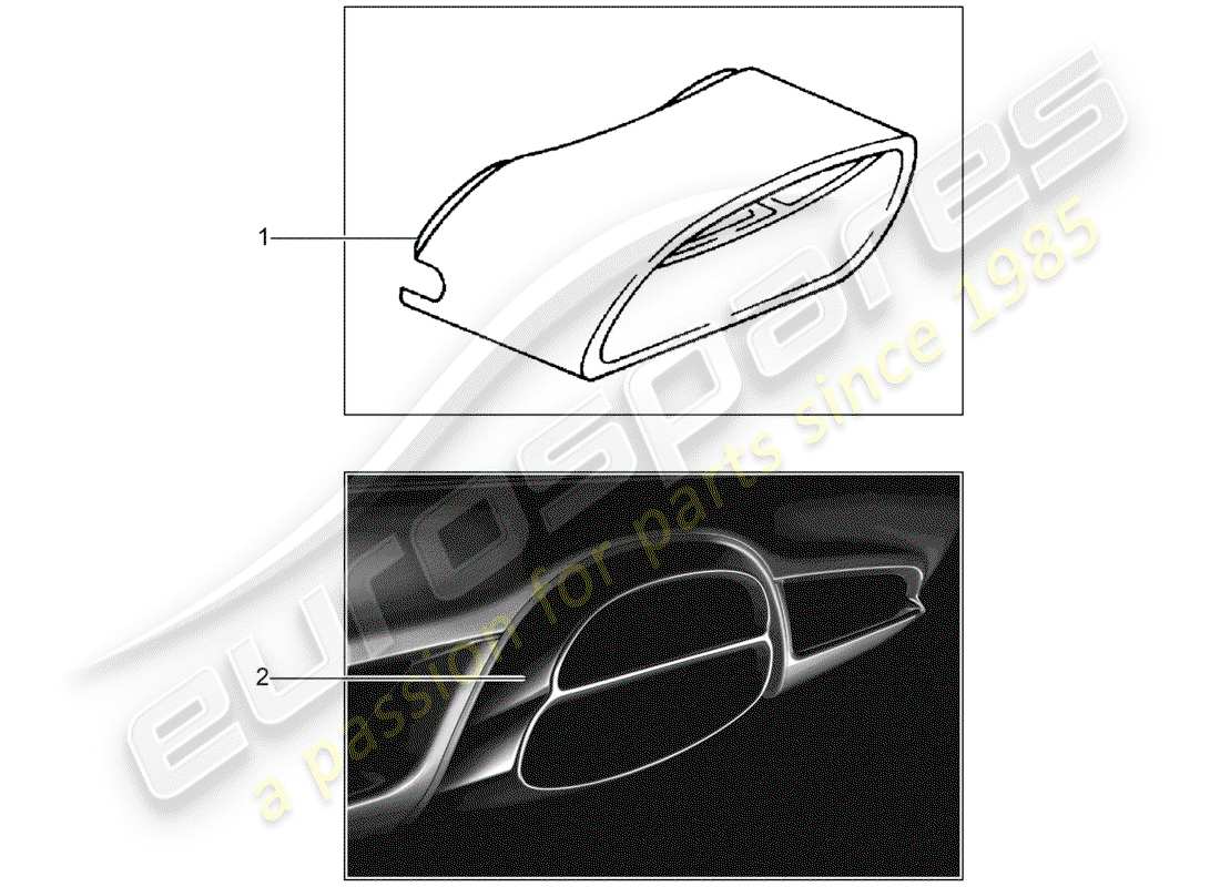 porsche tequipment catalogue (1991) tailpipe part diagram