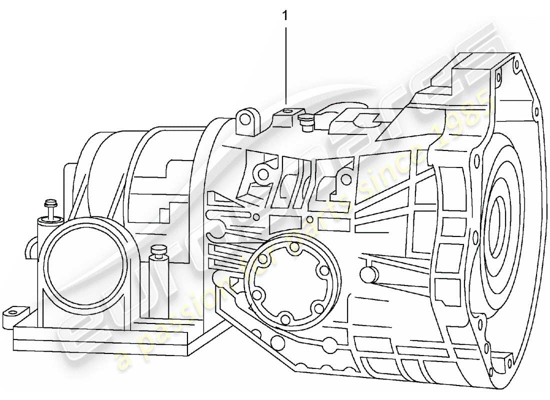 porsche replacement catalogue (1996) automatic transmission part diagram