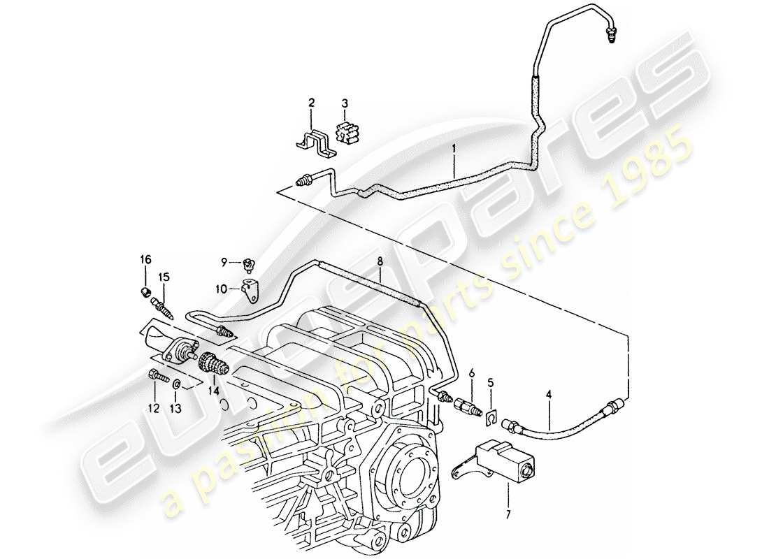 porsche 928 (1992) automatic transmission - lock control 2 part diagram