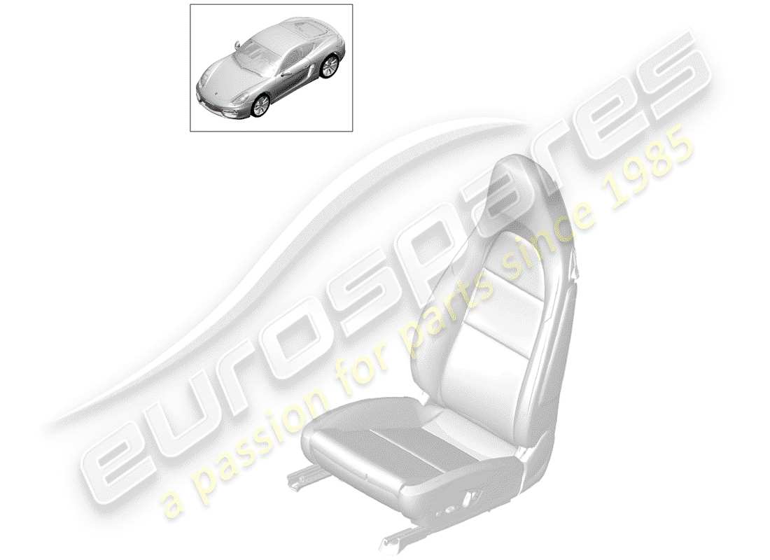 porsche cayman 981 (2015) heater element part diagram