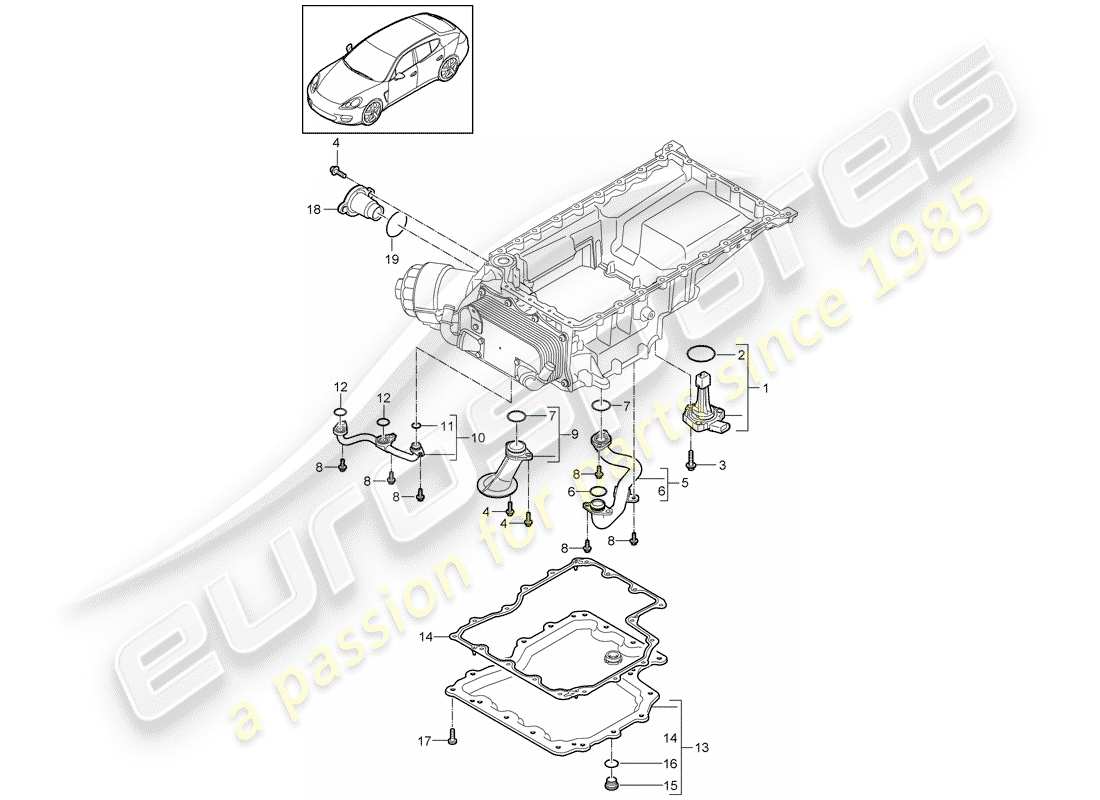 porsche panamera 970 (2015) intake manifold part diagram