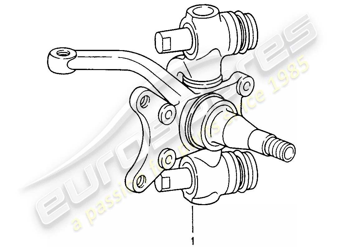 porsche replacement catalogue (2000) steering knuckle part diagram