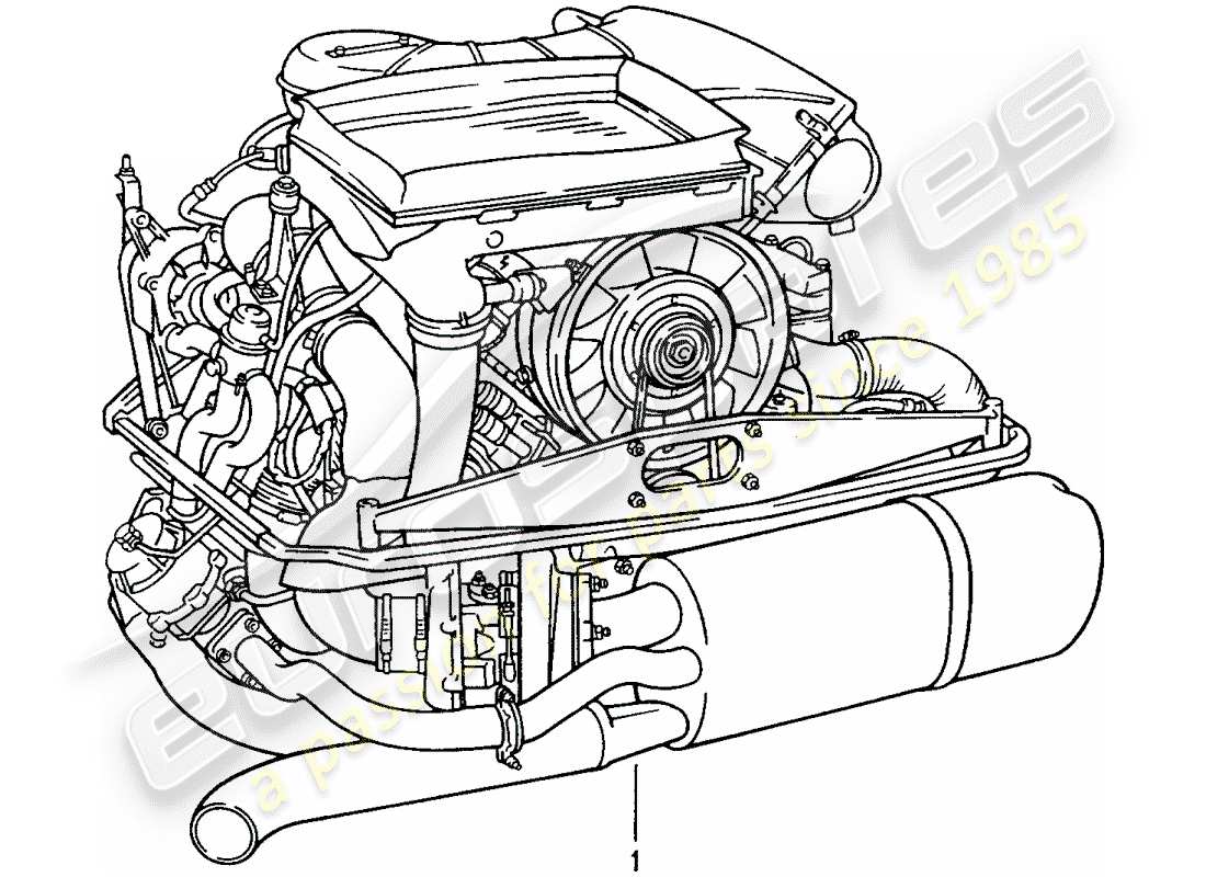 porsche replacement catalogue (1997) rebuilt engine part diagram