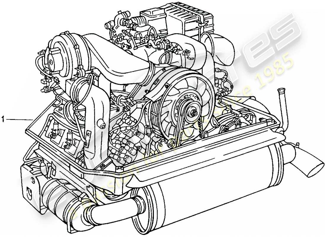 porsche replacement catalogue (1997) rebuilt engine part diagram