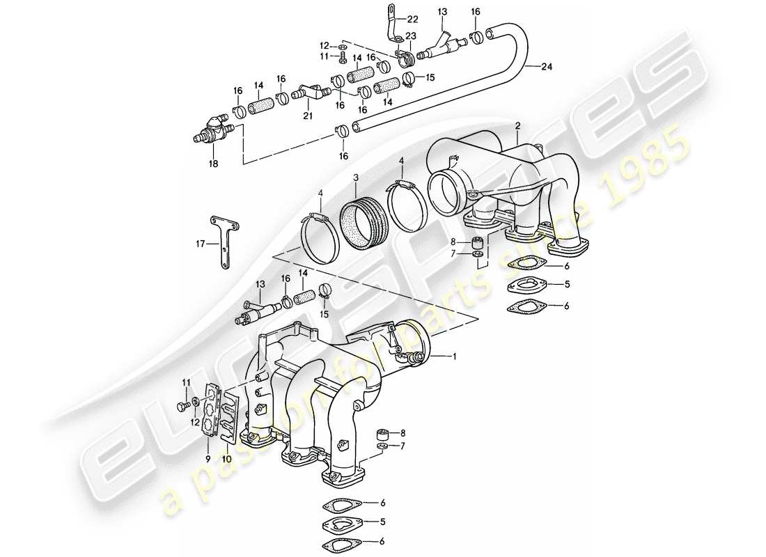 porsche 911 (1985) for - l-jetronic iii part diagram