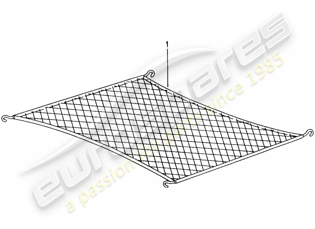 porsche tequipment catalogue (1991) cargo net part diagram