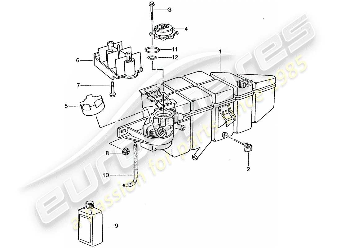 porsche 996 t/gt2 (2002) water cooling 4 part diagram