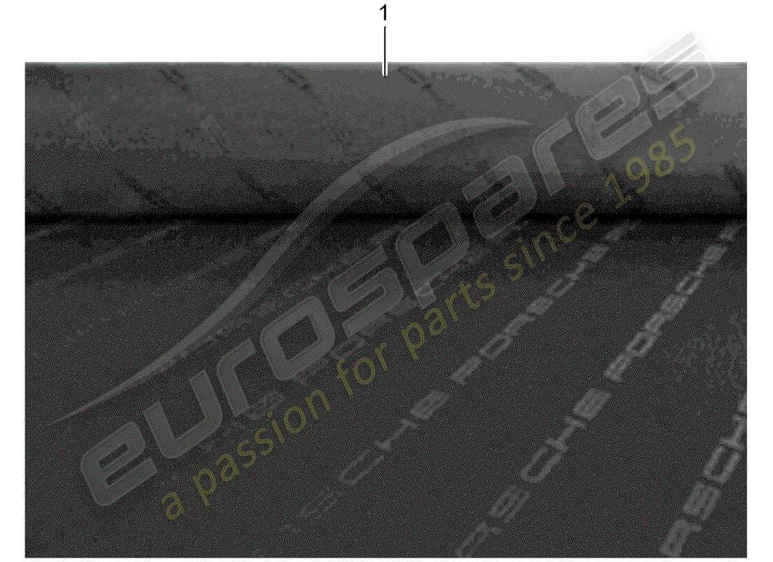 porsche classic accessories (2003) front seat - single parts - cloth part diagram