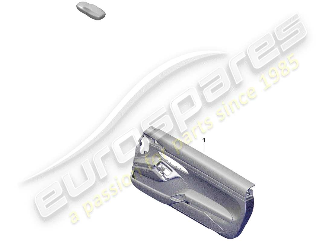 porsche boxster spyder (2019) door panel part diagram