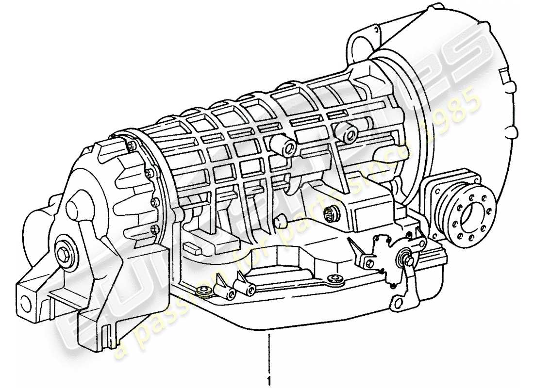 porsche replacement catalogue (1997) replacement transmission part diagram