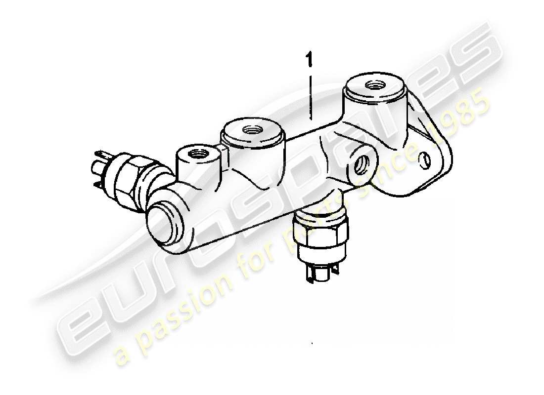 porsche 924 (1985) brake master cylinder part diagram