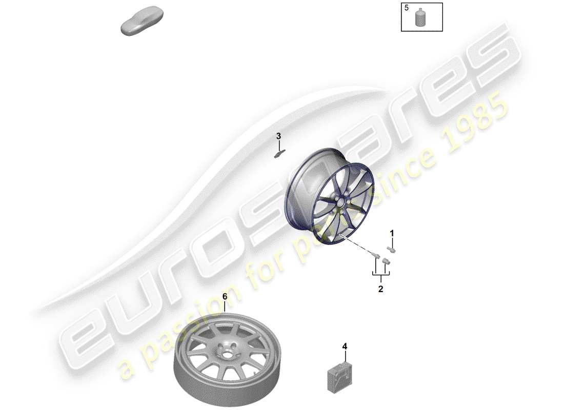 porsche boxster spyder (2020) single parts part diagram