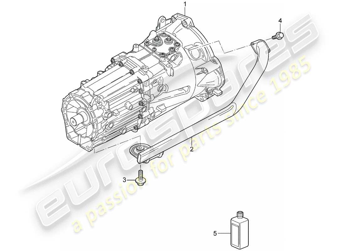 porsche cayenne (2003) gearbox part diagram