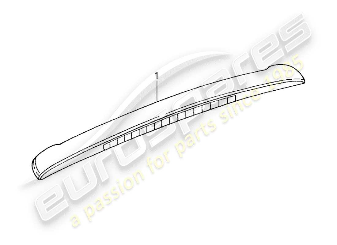 porsche classic accessories (2003) roof cover moulding part diagram