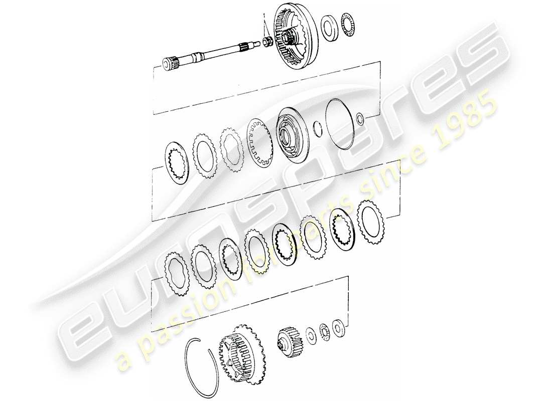 porsche 964 (1992) tiptronic - drive shaft part diagram