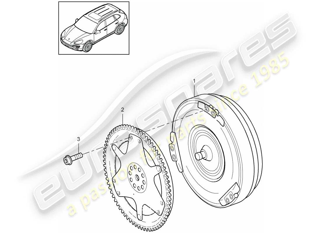 porsche cayenne e2 (2017) tiptronic part diagram