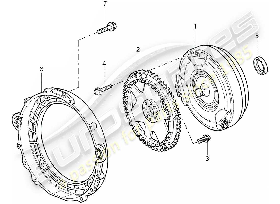 porsche 997 t/gt2 (2008) tiptronic part diagram