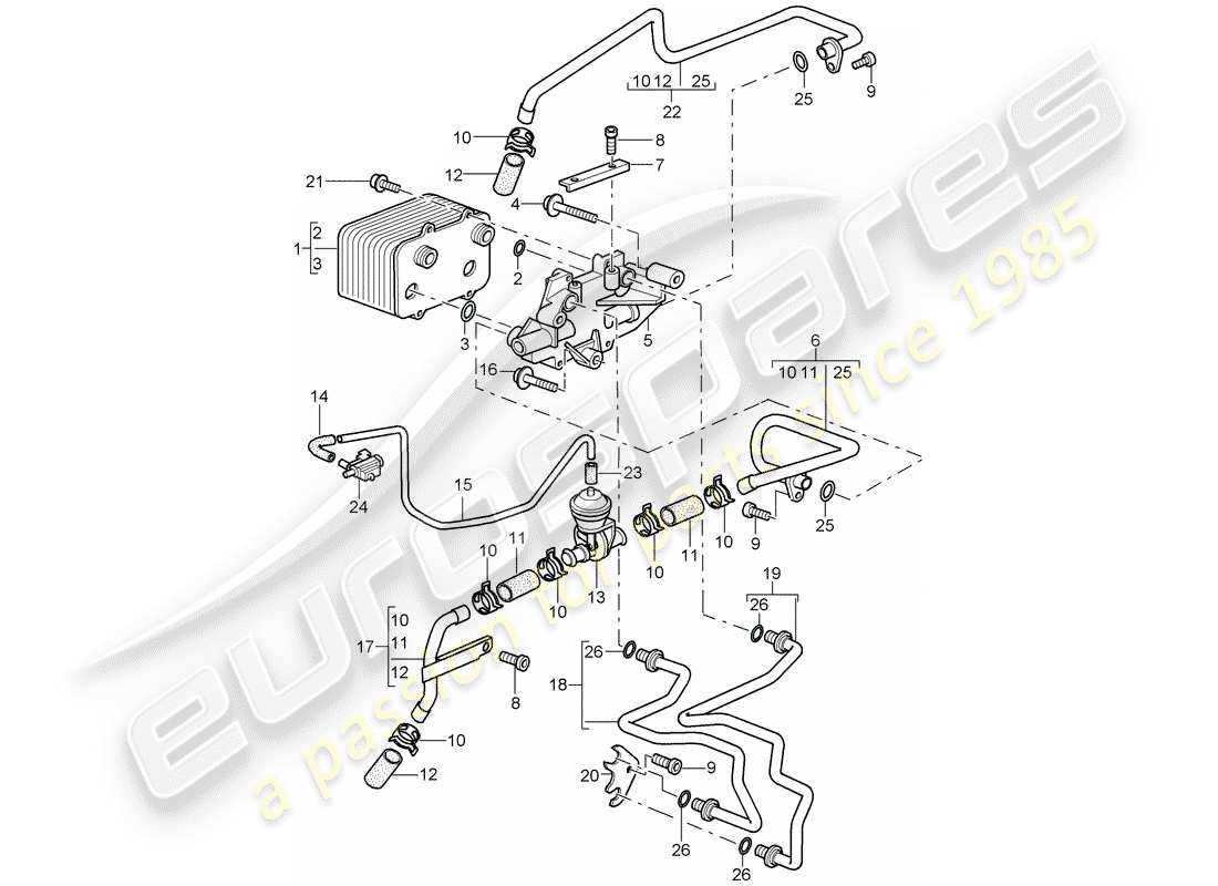 porsche boxster 987 (2007) tiptronic part diagram