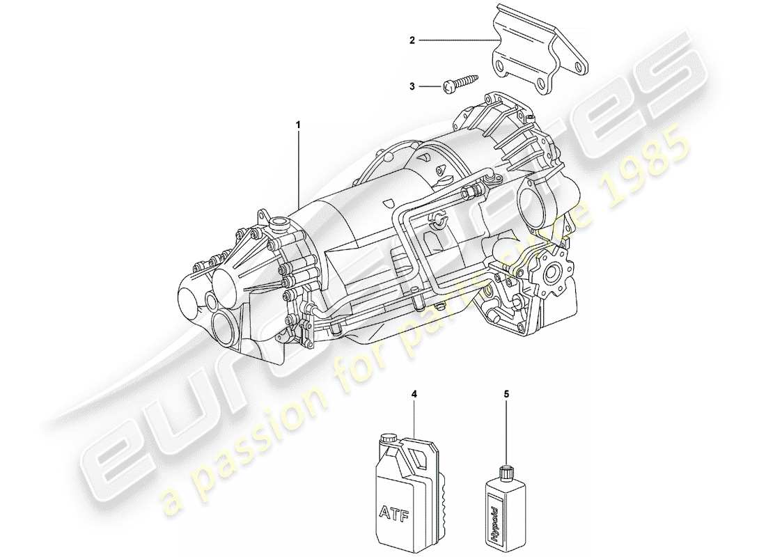 porsche 997 (2007) tiptronic part diagram