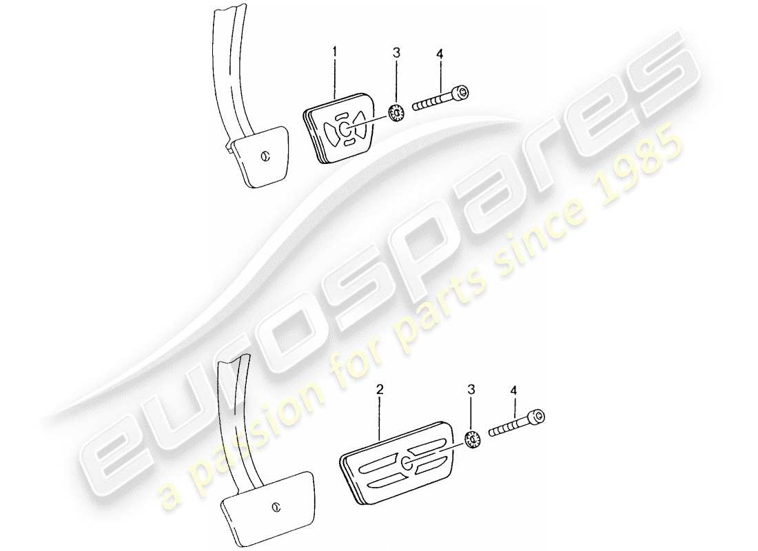 a part diagram from the porsche tequipment catalogue (1985) parts catalogue