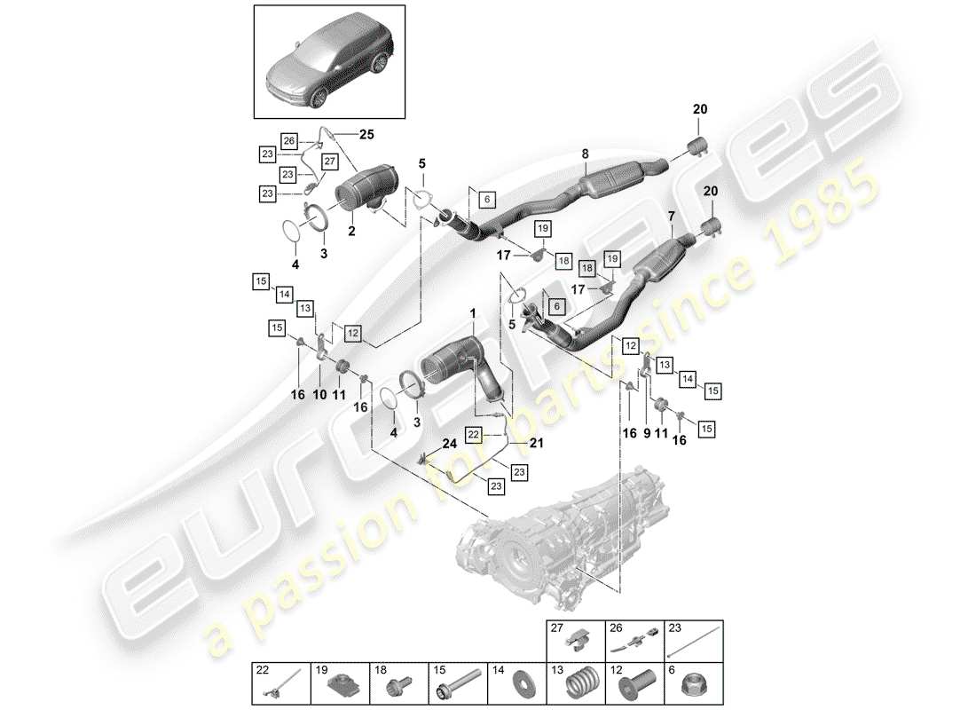 part diagram containing part number pab254800